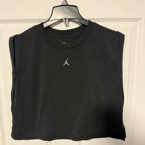 Black Nike Jordan Loose Fit crop Top